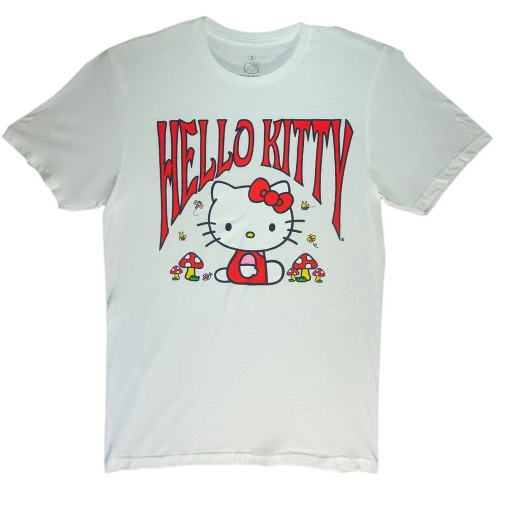 New Men's Hello Kitty Graphic T Shirt Tee 2 Variations Sanrio